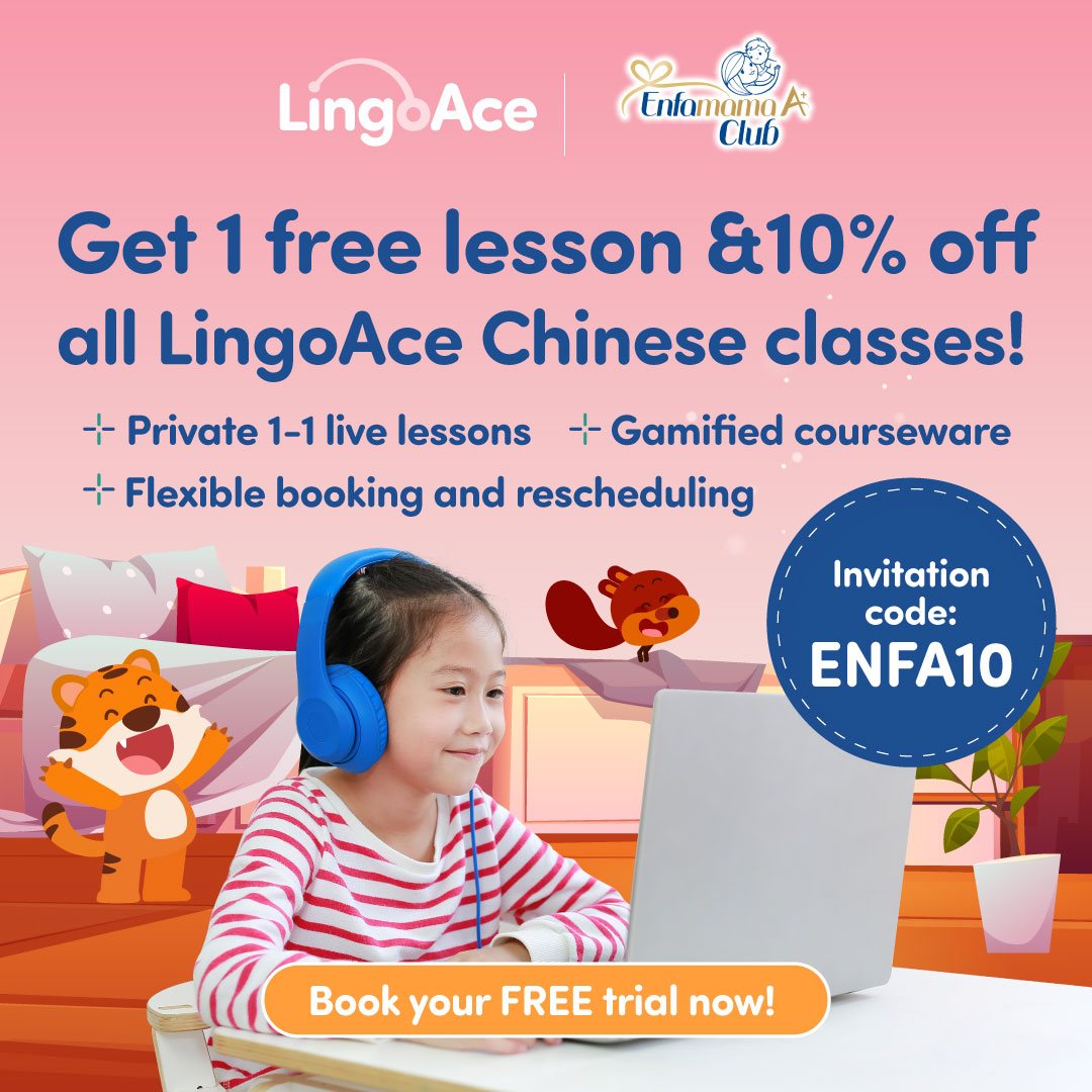 Get 1 free lesson & 10% off all LingoAce Chinese classes!
